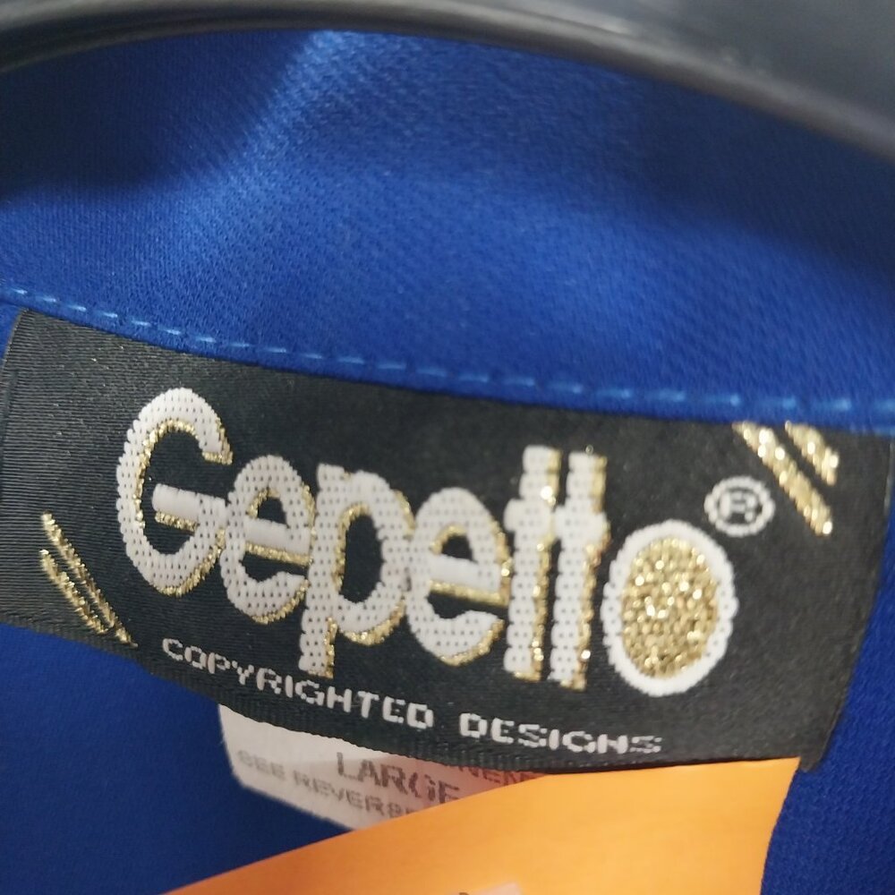 3372 Size Large Gepetto Pant set Royal Blue, Purple with Jewels down the front. - Picture 8 of 9